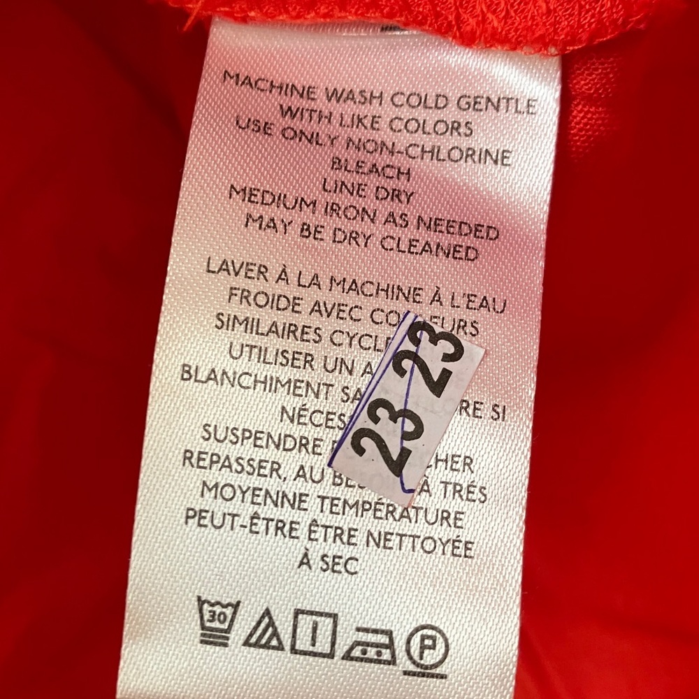 NWOT Urban Outfitters Small Vibrant Red Long-Sleeved Silky Dress - Picture 4 of 7